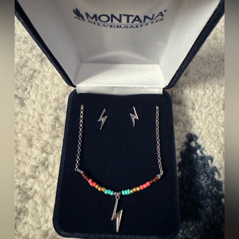 Montana silver jewelry set